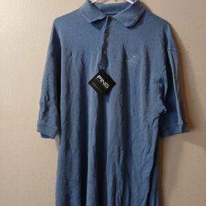 Ping Men's Classic Blue Polo Shirt